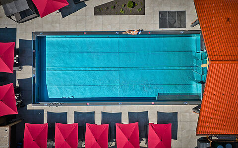 Aussenpool im Wellnesshotel Weber Bayern